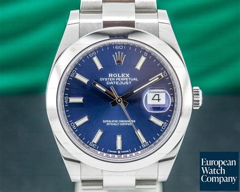 rolex blue face datejust vintage price|rolex datejust 41mm blue 126300.